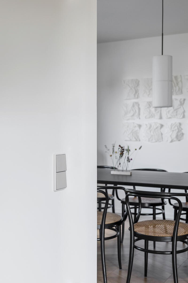 Jung LS 990 switches Les Couleurs by Le Corbusier Design