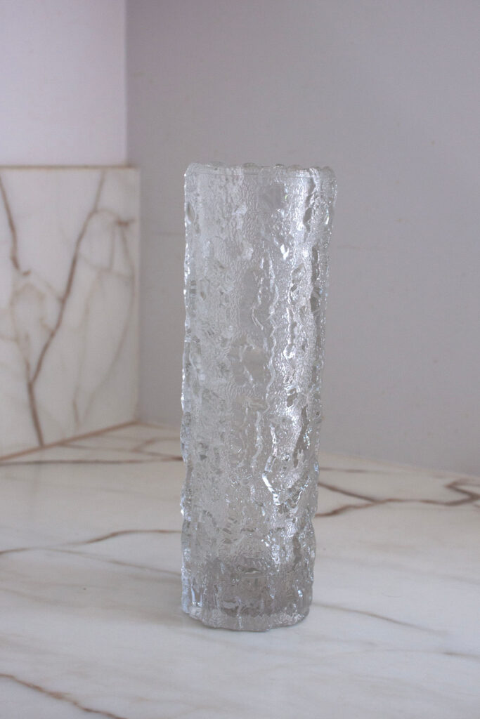 80 tall german ice glass vase