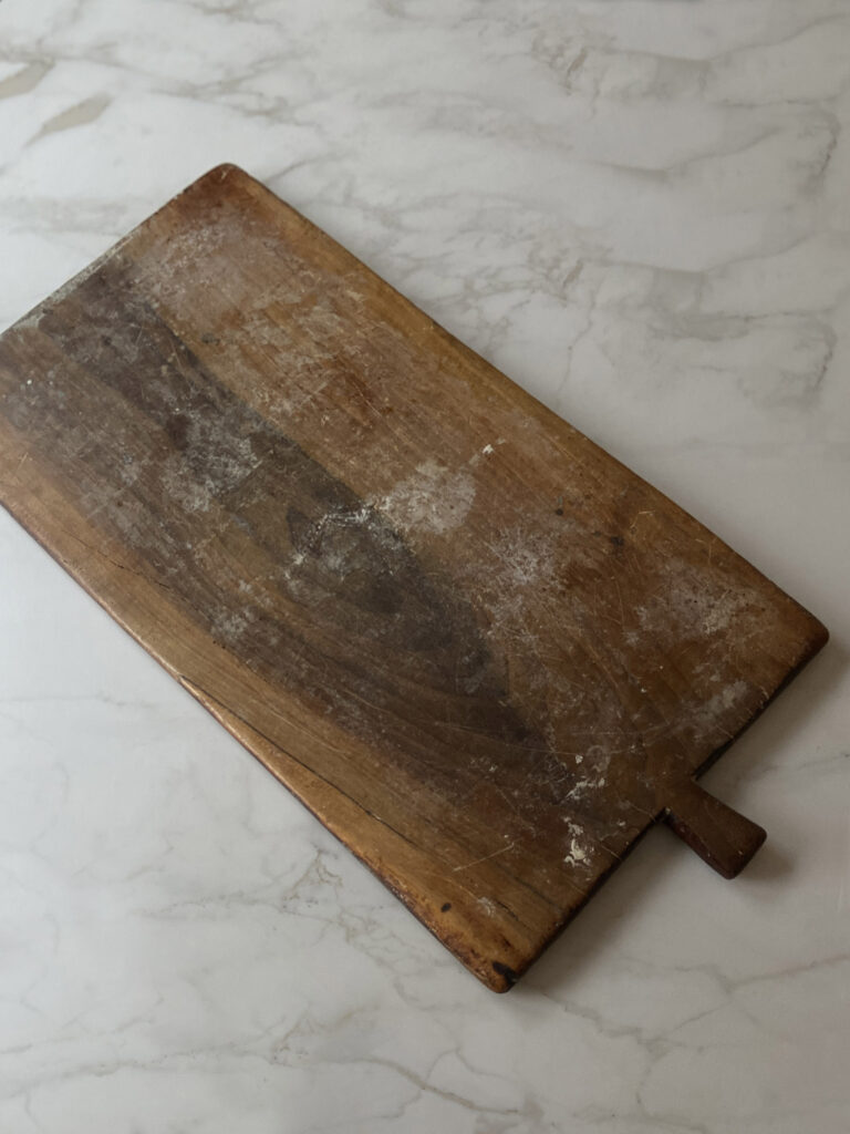 large french baker wooden serving board