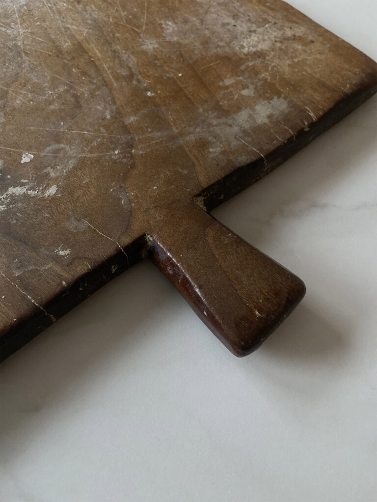 large french baker wooden serving board