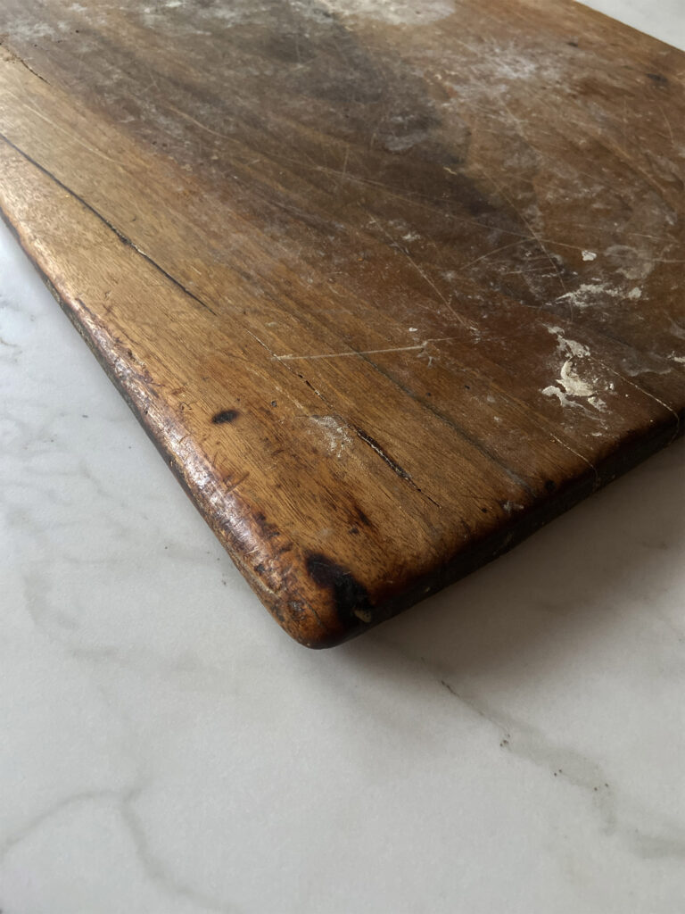 large french baker wooden serving board