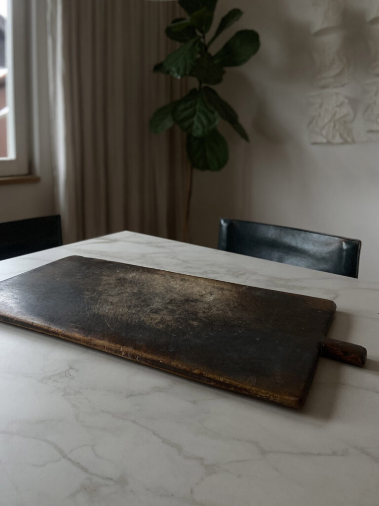 large french baker wooden serving board