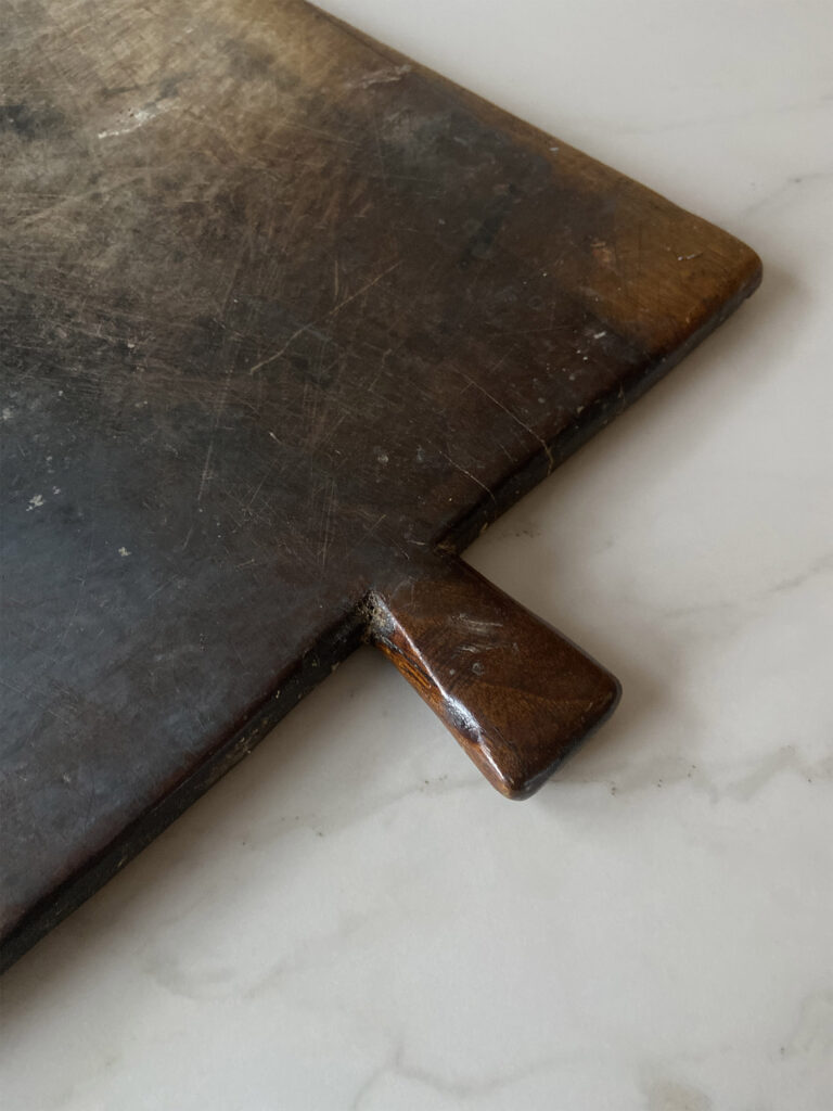 large french baker wooden serving board
