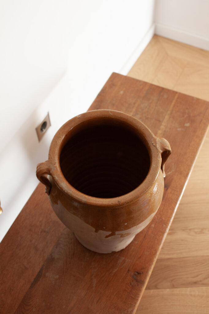 19th Century French Yellow Glaze Confit Pot