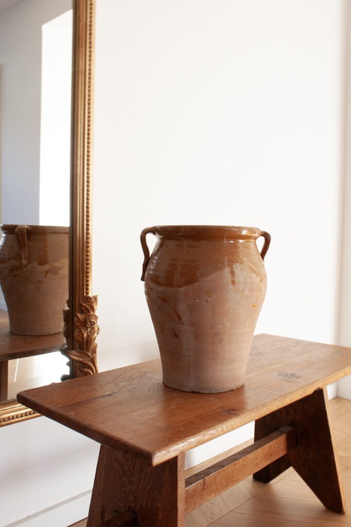 19th Century French Yellow Glaze Confit Pot