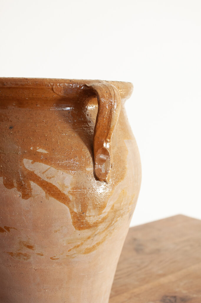 19th Century French Yellow Glaze Confit Pot