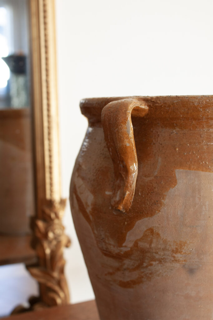 19th Century French Yellow Glaze Confit Pot