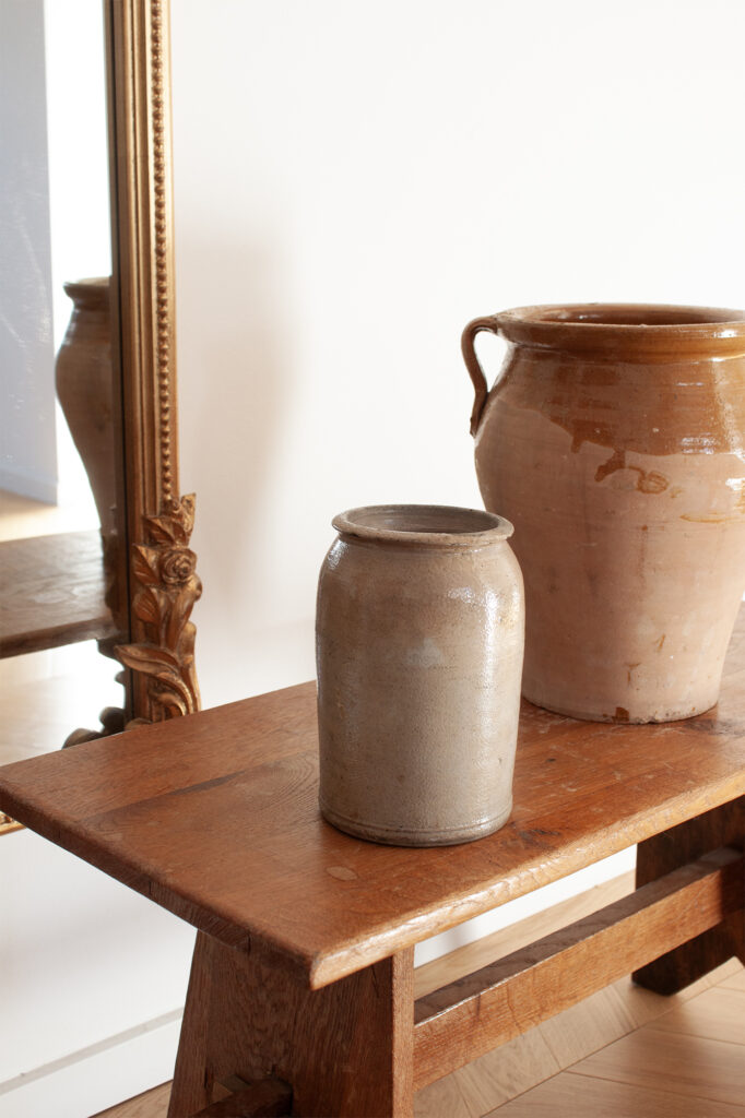 small french stoneware kitchen Vase pot