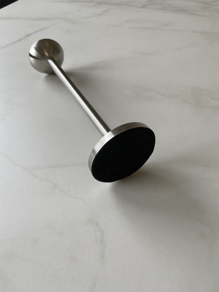 Stainless steel candleholder