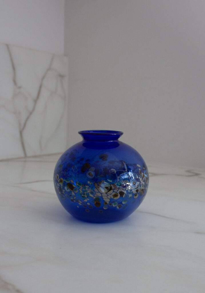 Blue small Murano vase with millefiori_0001_murano millefiori blue small vase_0001_IMG_4968.CR2.jpg