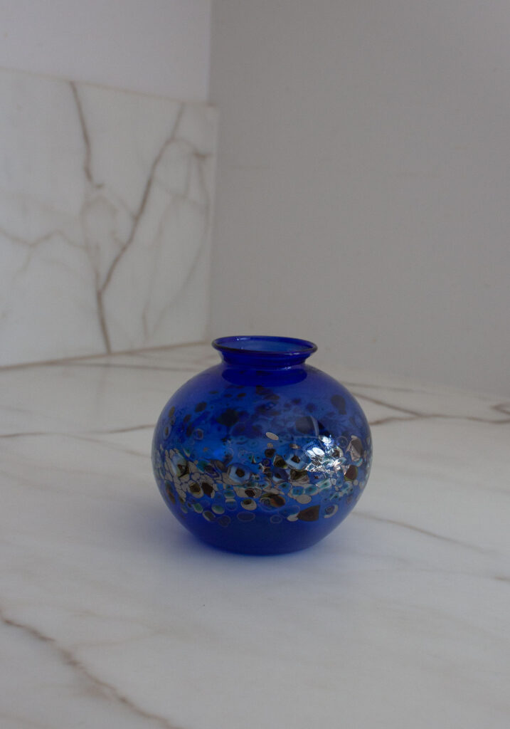 Blue small Murano vase with millefiori_0003_murano millefiori blue small vase_0003_IMG_4970.CR2.jpg